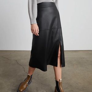 NWT Who What Wear collection vegan leather skirt
